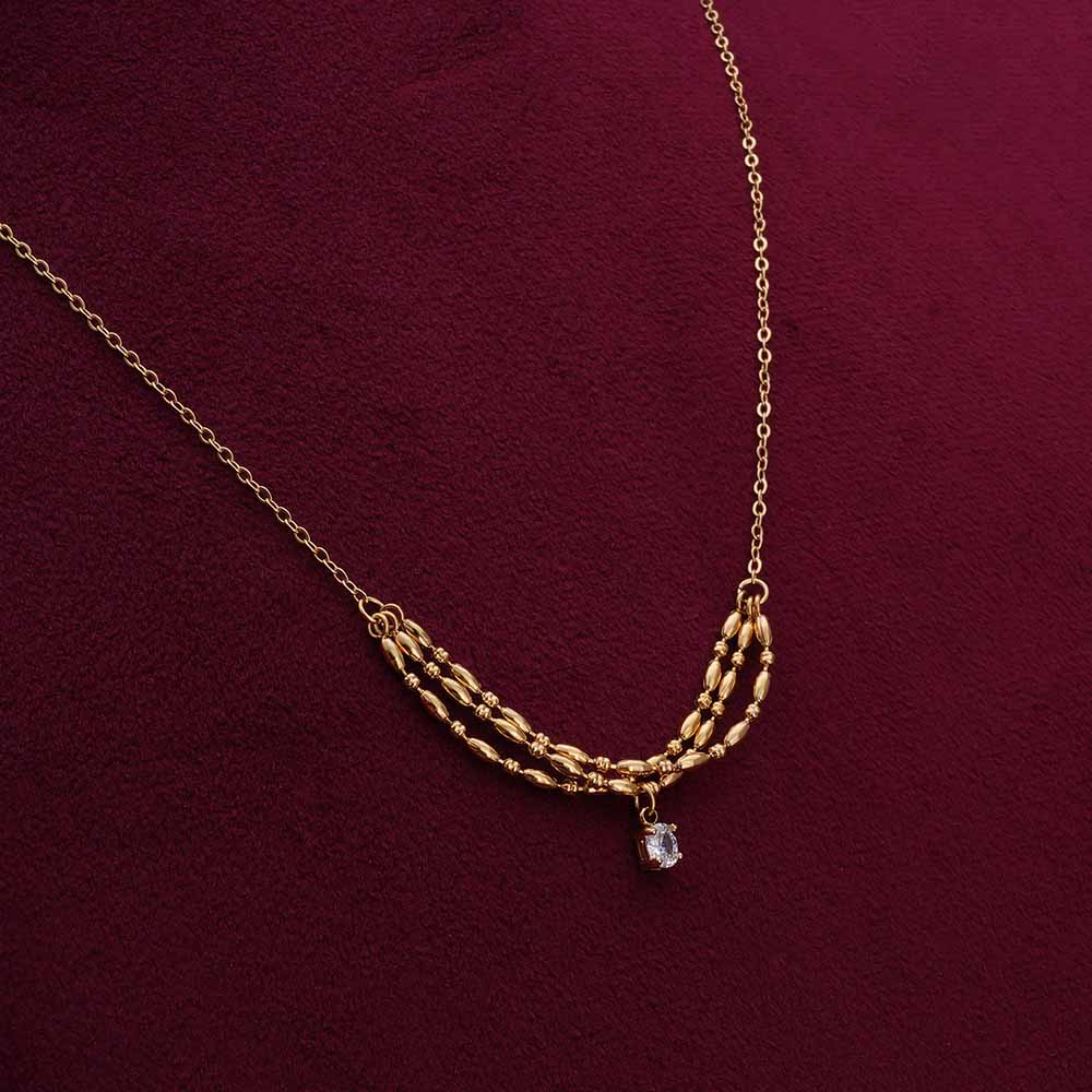 Vintage vibe gold necklace