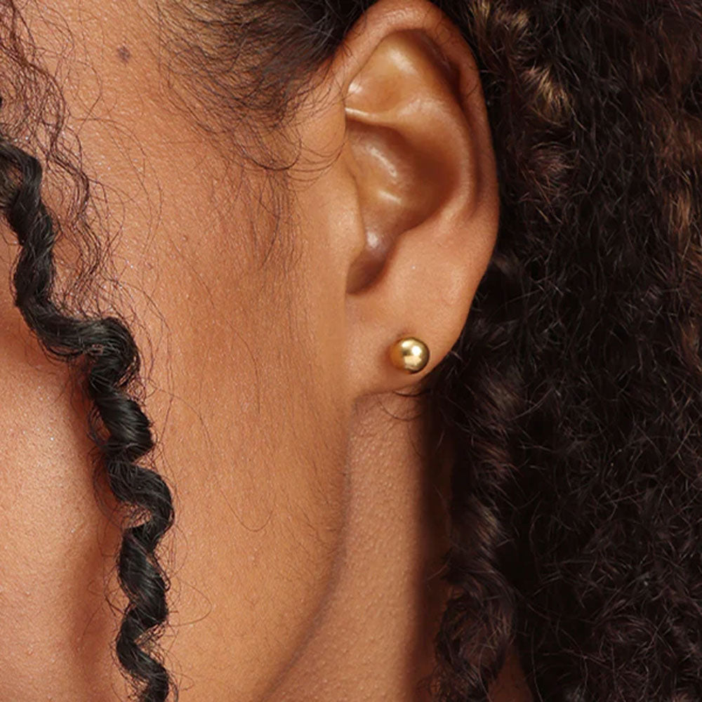 Shop plain ball stud earrings palmonas 1