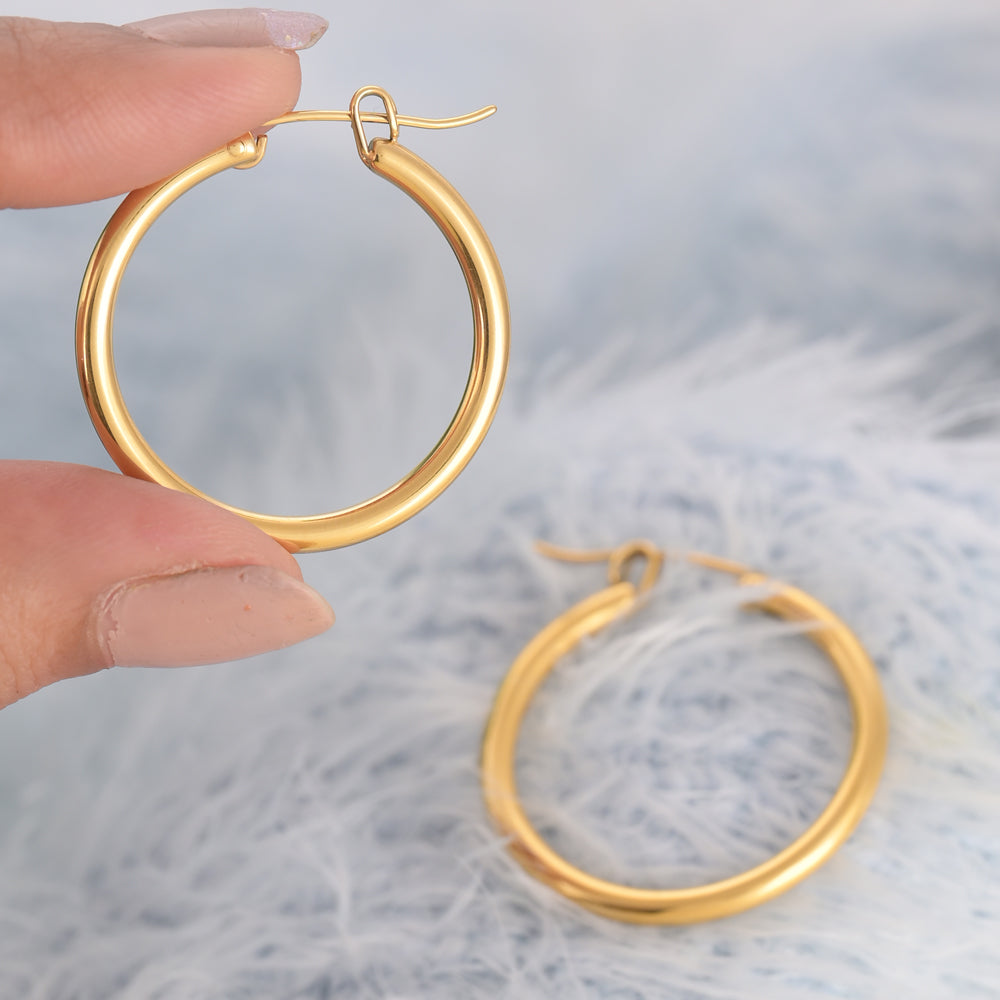Golden Halo Hoops
