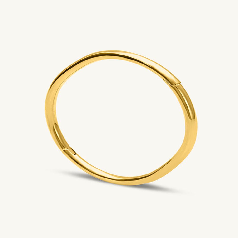 Gilded Oval Bangle Bracelet