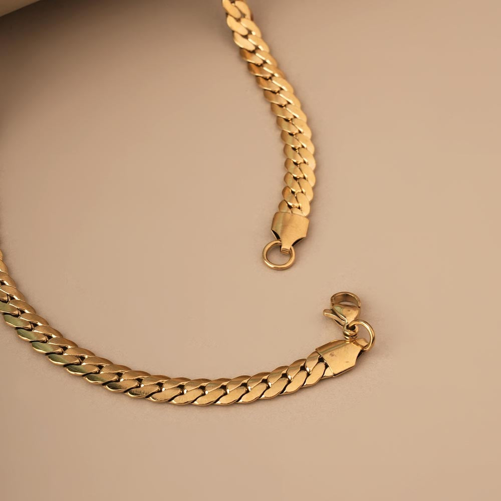 Thick Spiral Gold Chain for Men