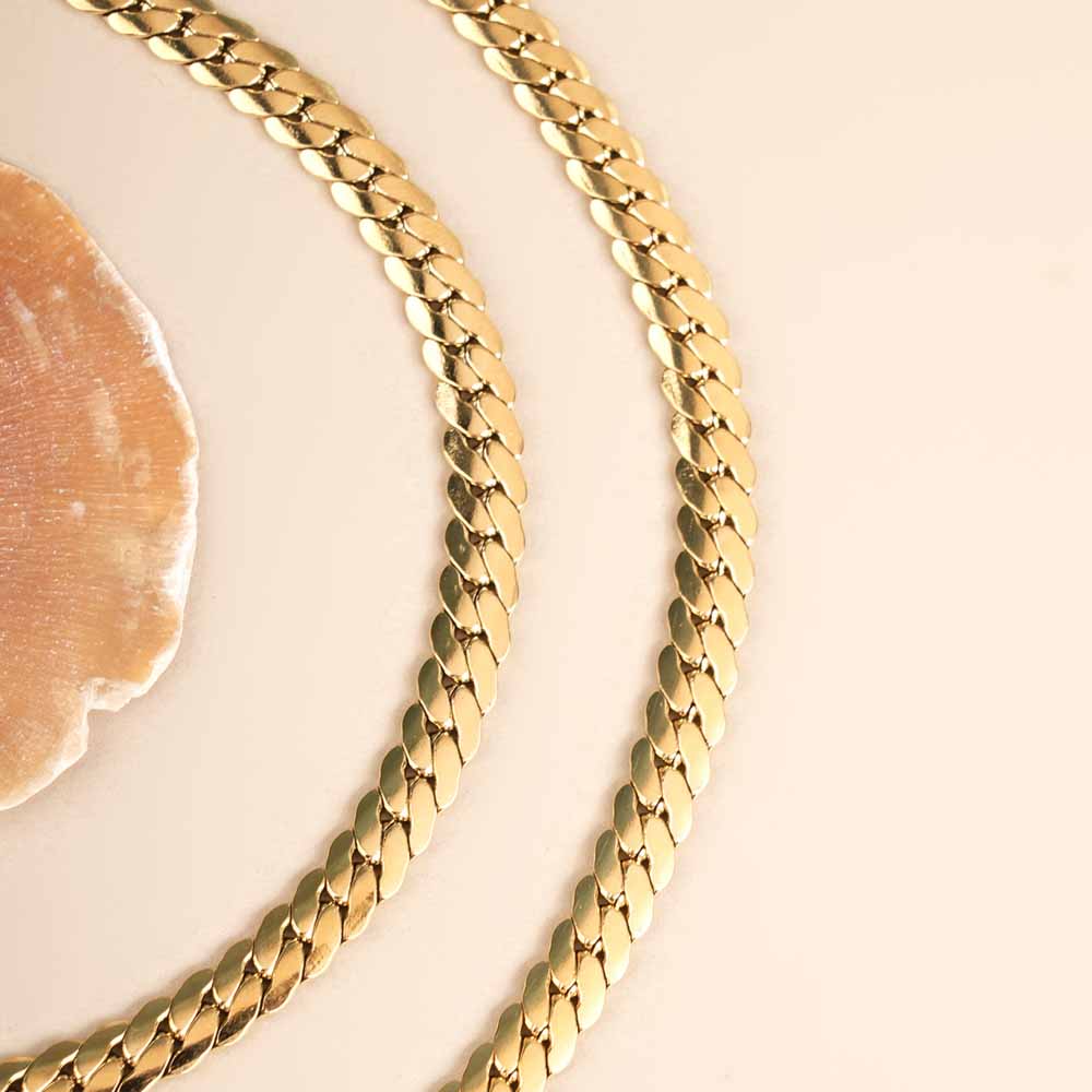 Thick Spiral Gold Chain for Men