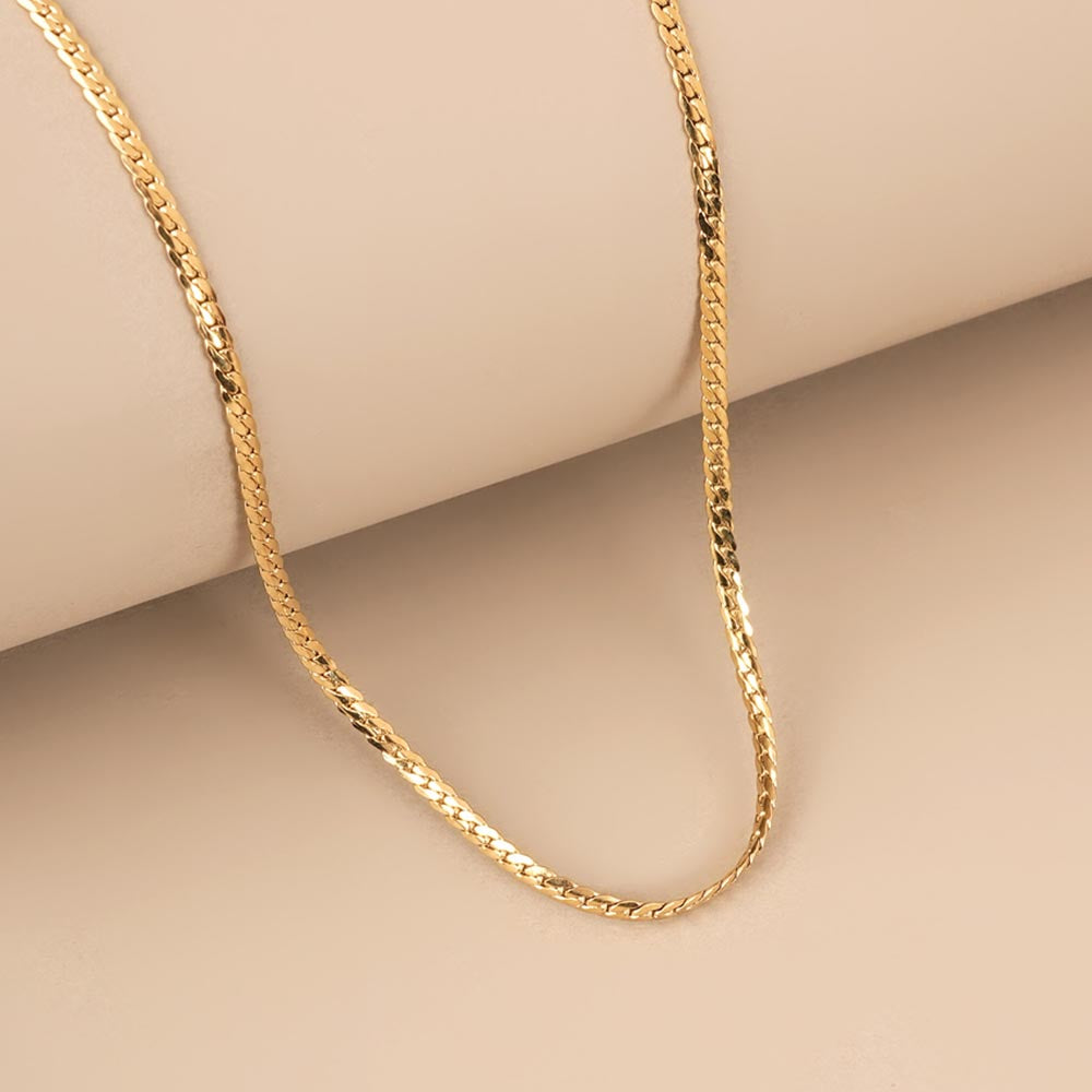Minimalist twisted chain for men