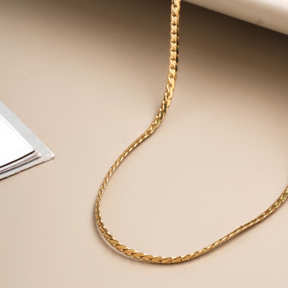 Minimalist Twisted Chain for Men