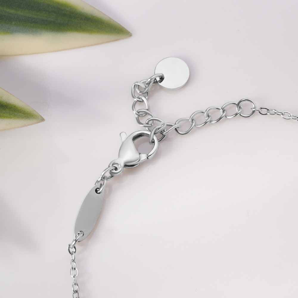 Delicate Crystal Accent Chain Bracelet