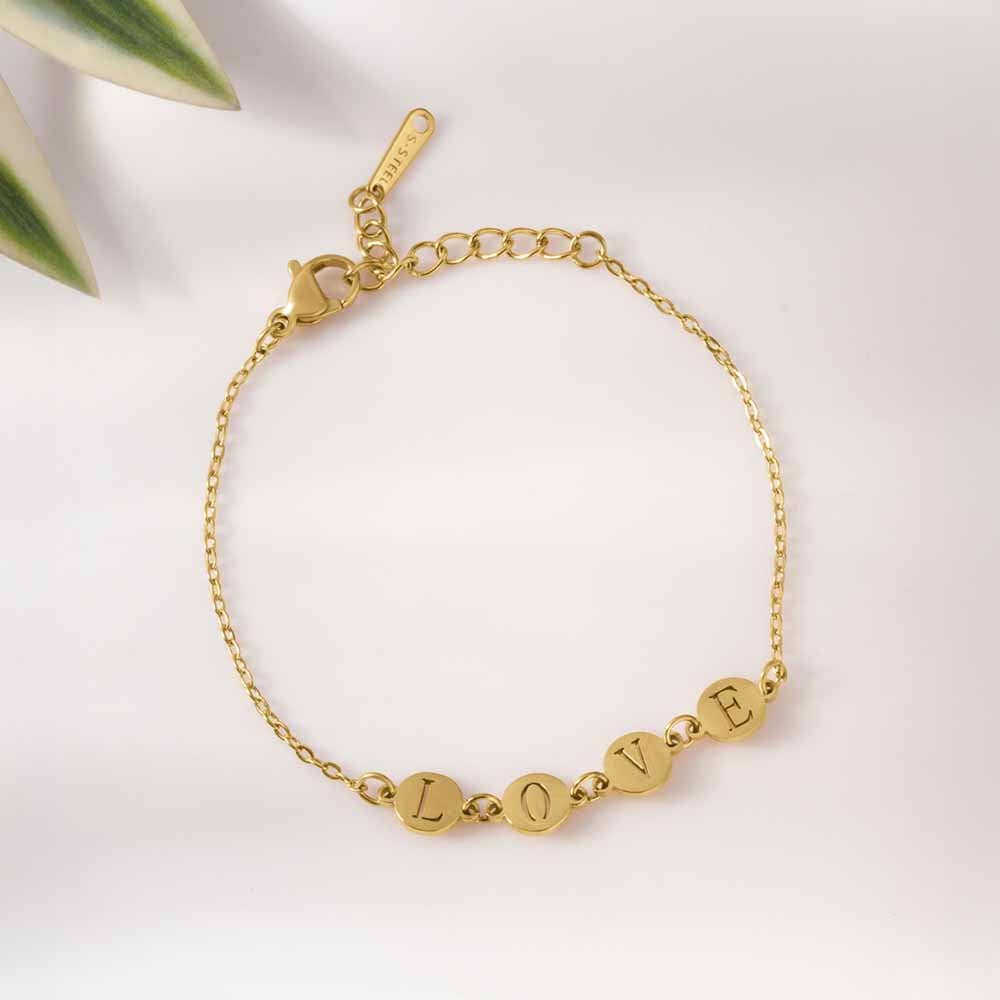 Minimal Coin Charm Bracelet for Women