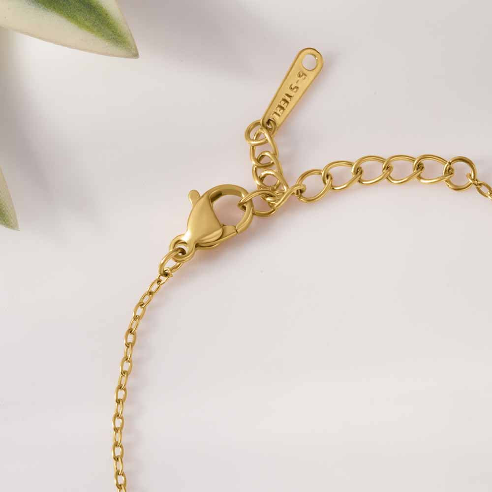 Minimal Coin Charm Bracelet for Women