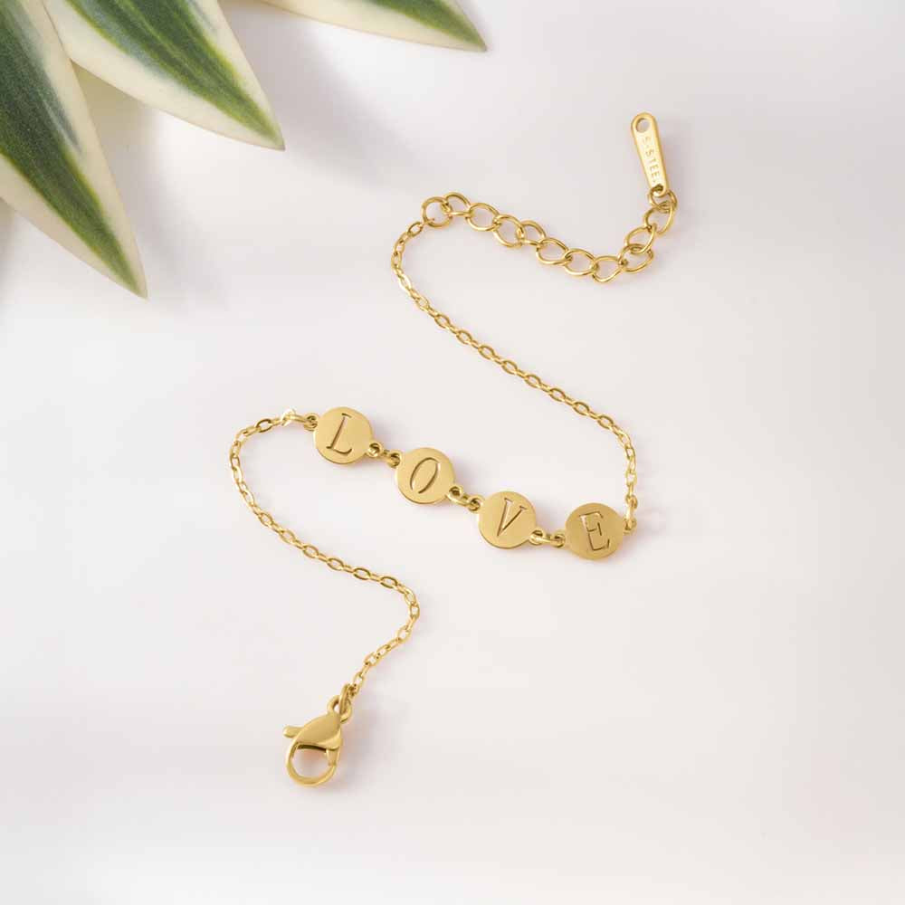 Minimal Coin Charm Bracelet for Women