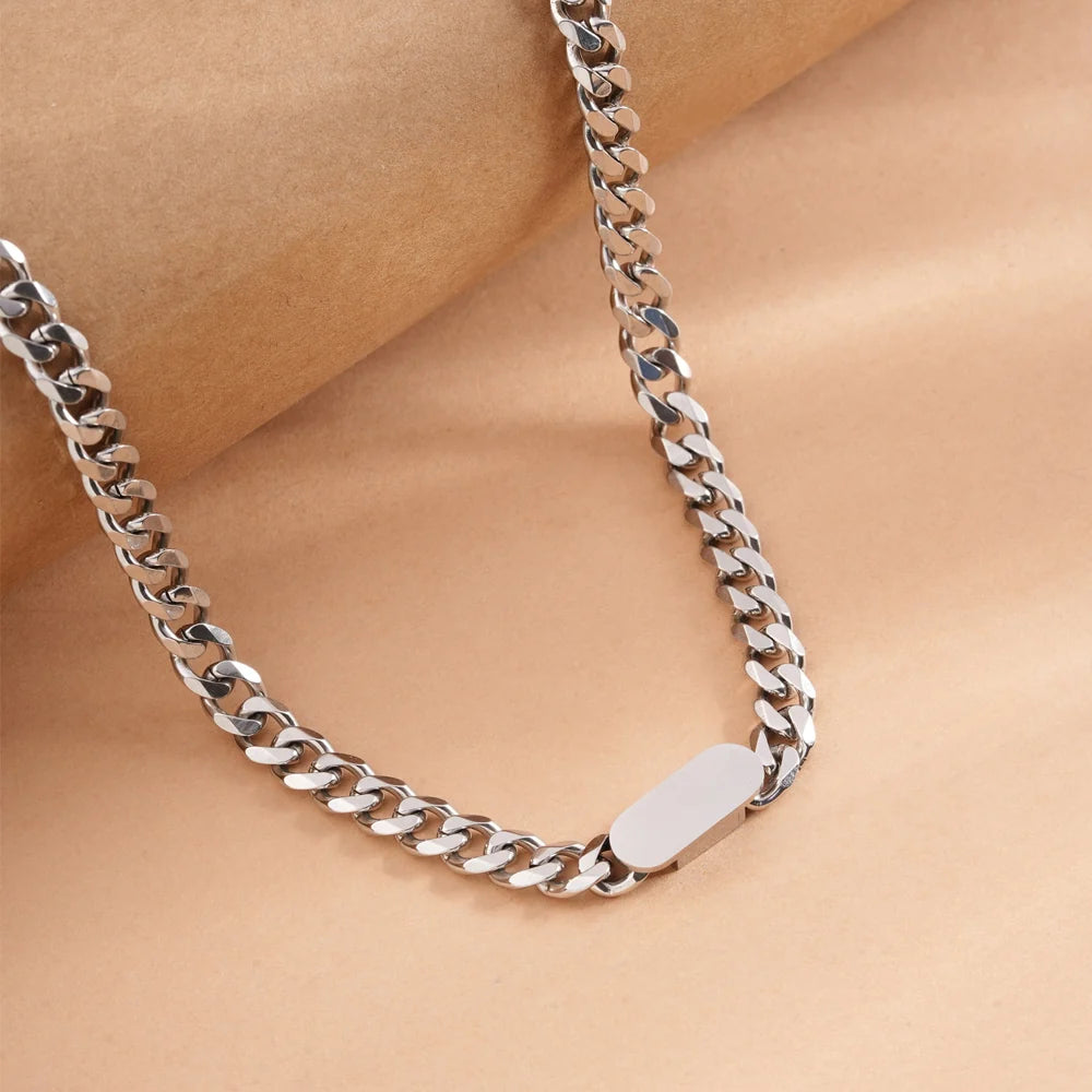 Bolt Signature Silver Cuban Chain - 1