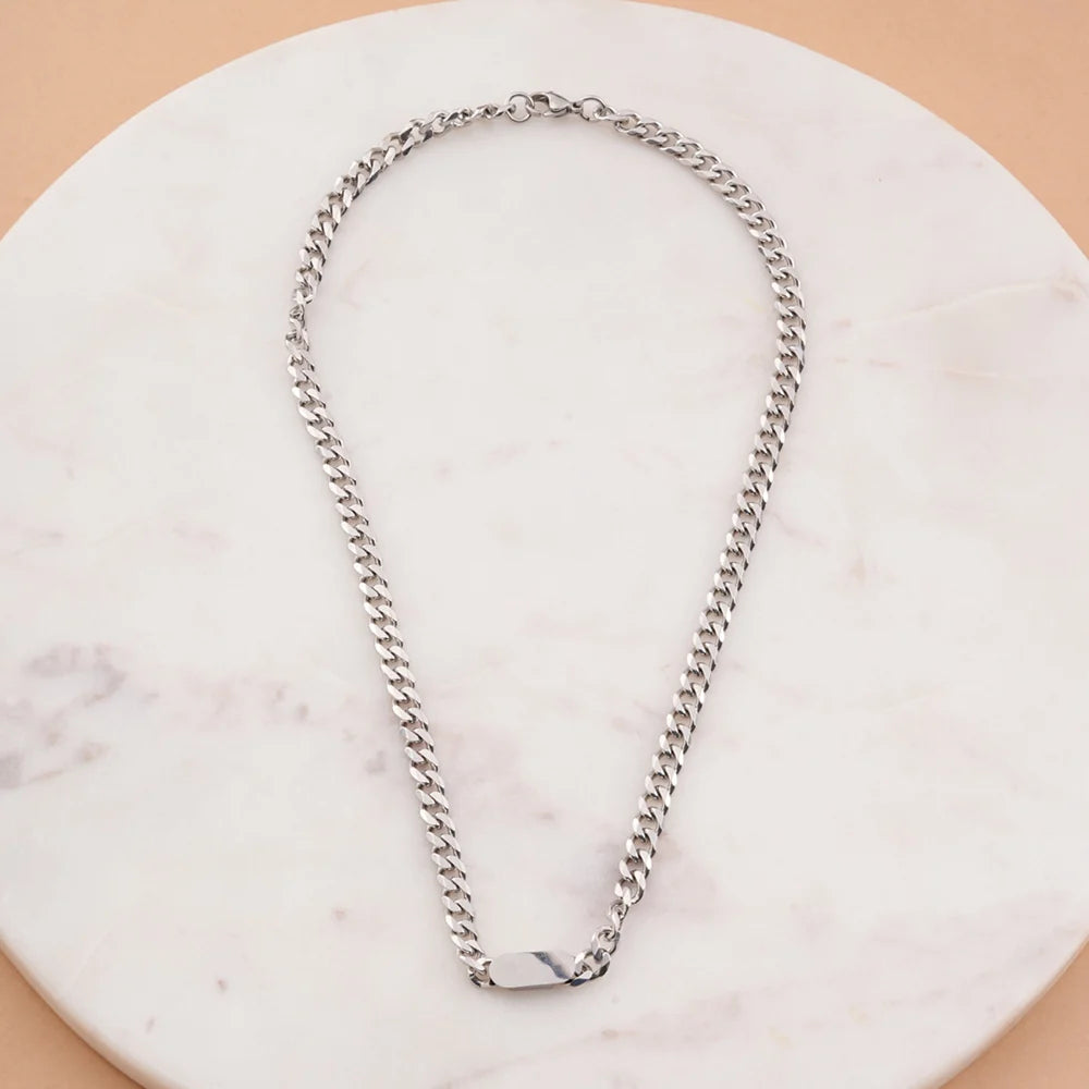 Bolt Signature Silver Cuban Chain - 3