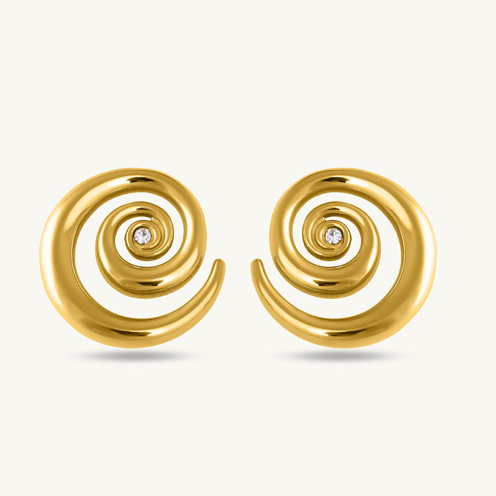 Cosmic swirl earrings