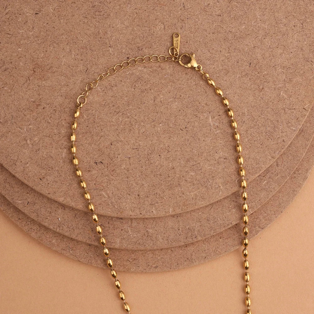 Dual-Tone Heart Glow Pendant Necklace