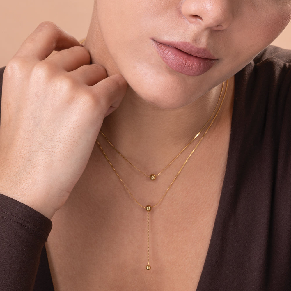 Drop bead necklace