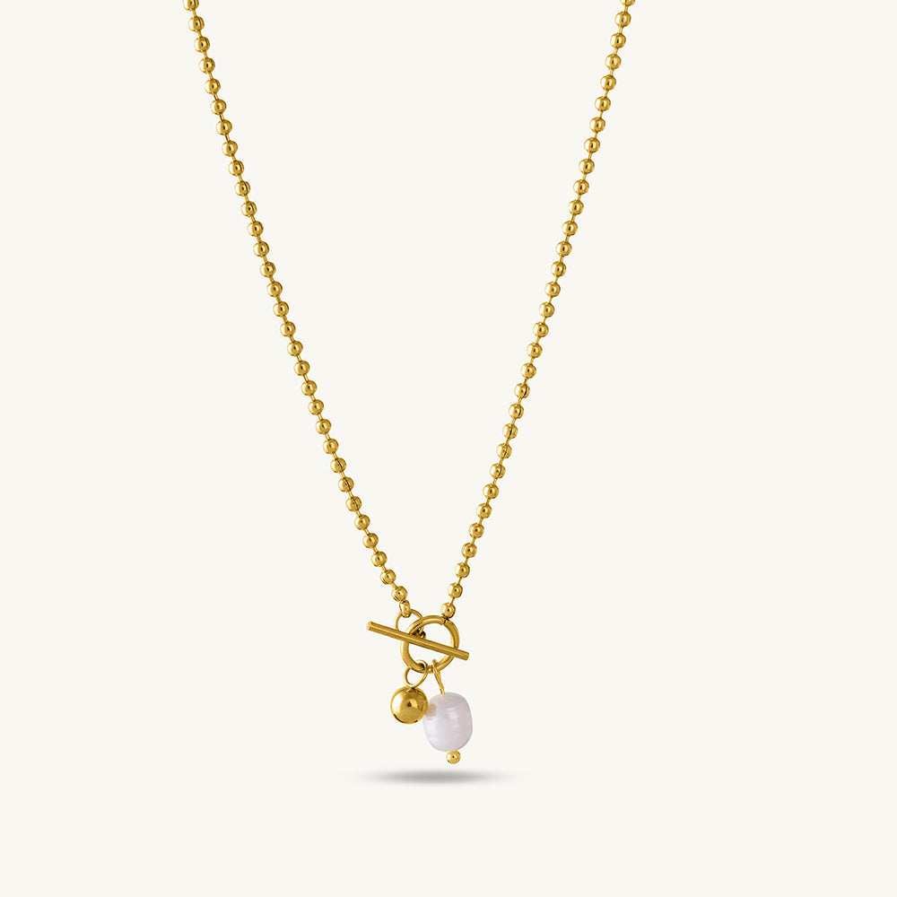 Dainty beaded pearl chain