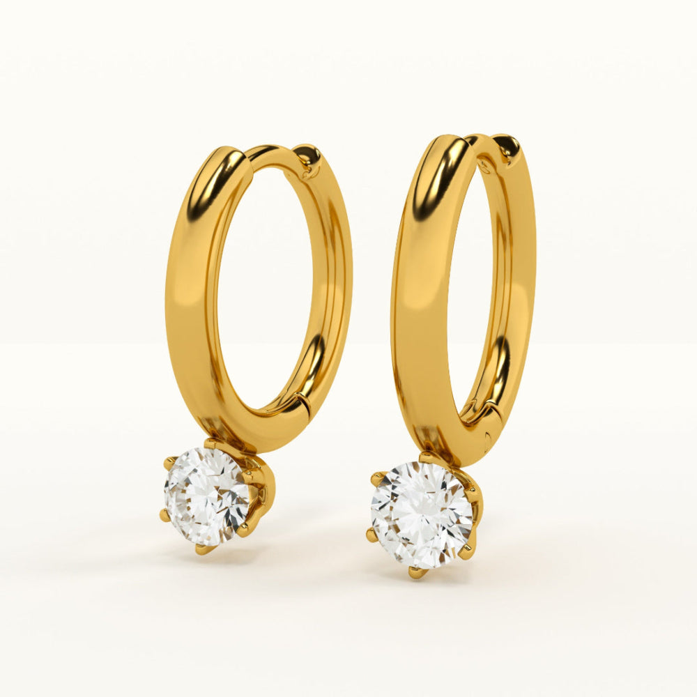 Gold hoop earrings