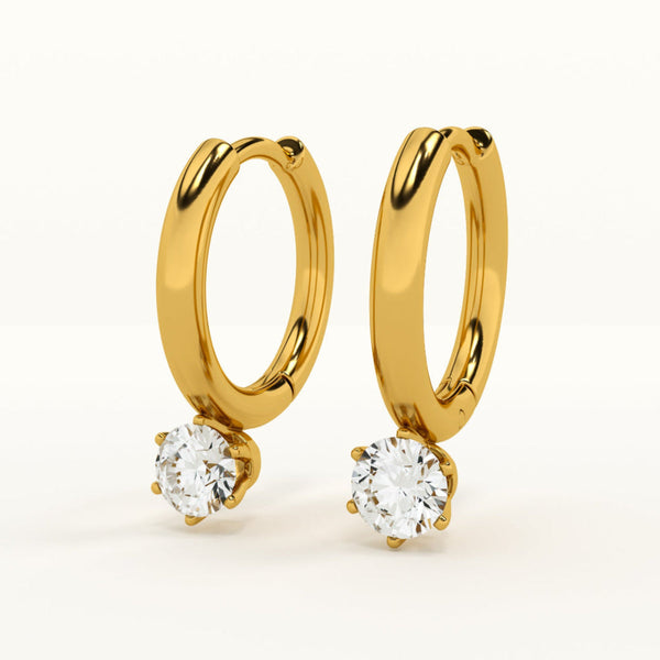 Gold hoop earrings