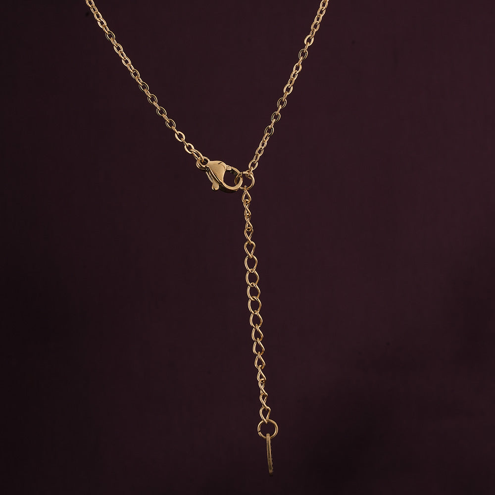 Ridge Heart T-Bar Necklace