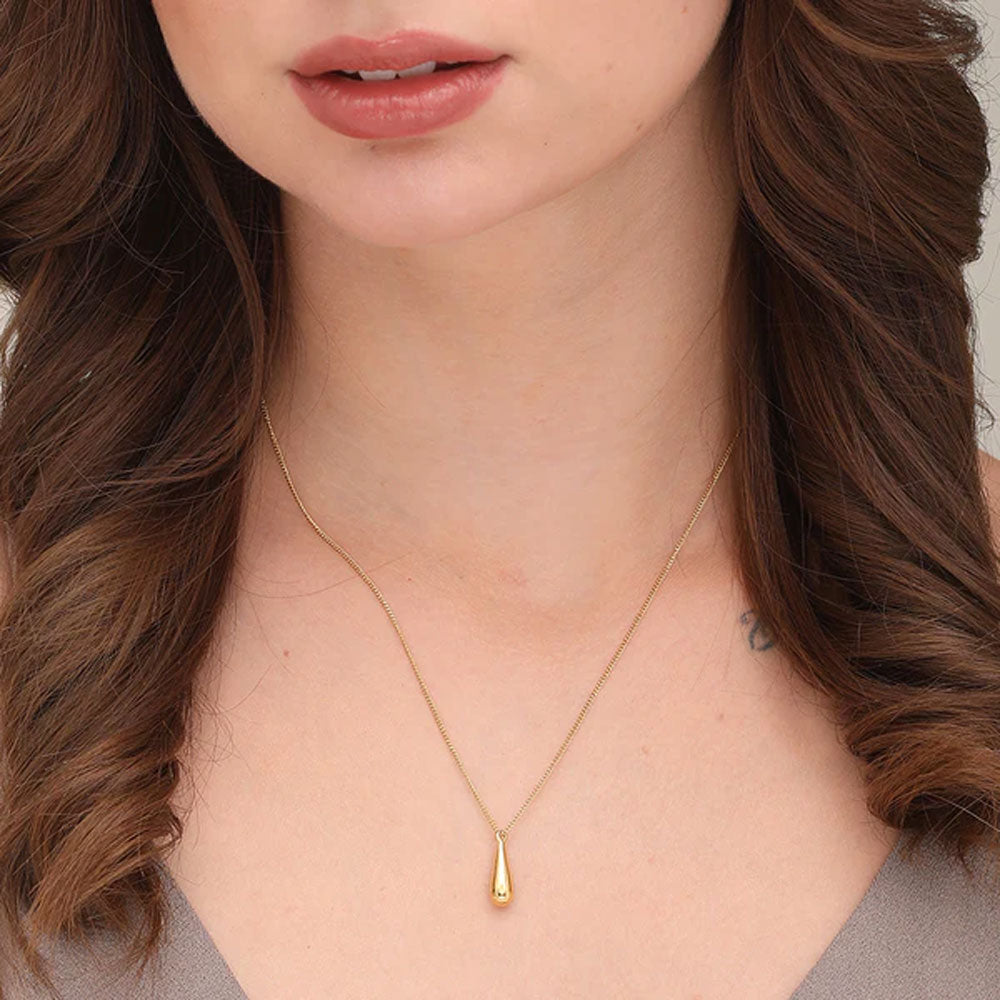 Thin drop necklace