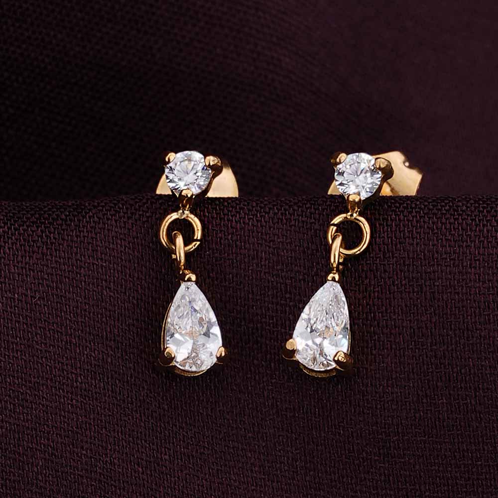 Golden Dewdrops Drop Earrings