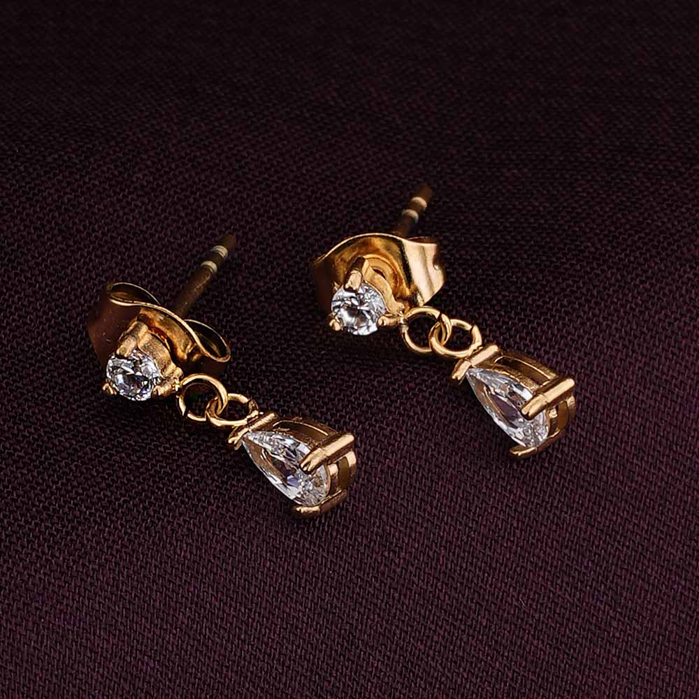 Golden Dewdrops Drop Earrings