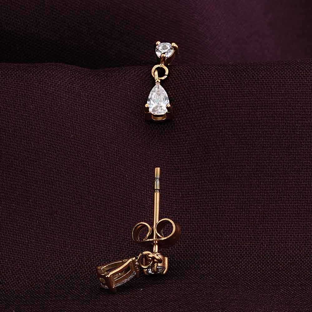Golden Dewdrops Drop Earrings