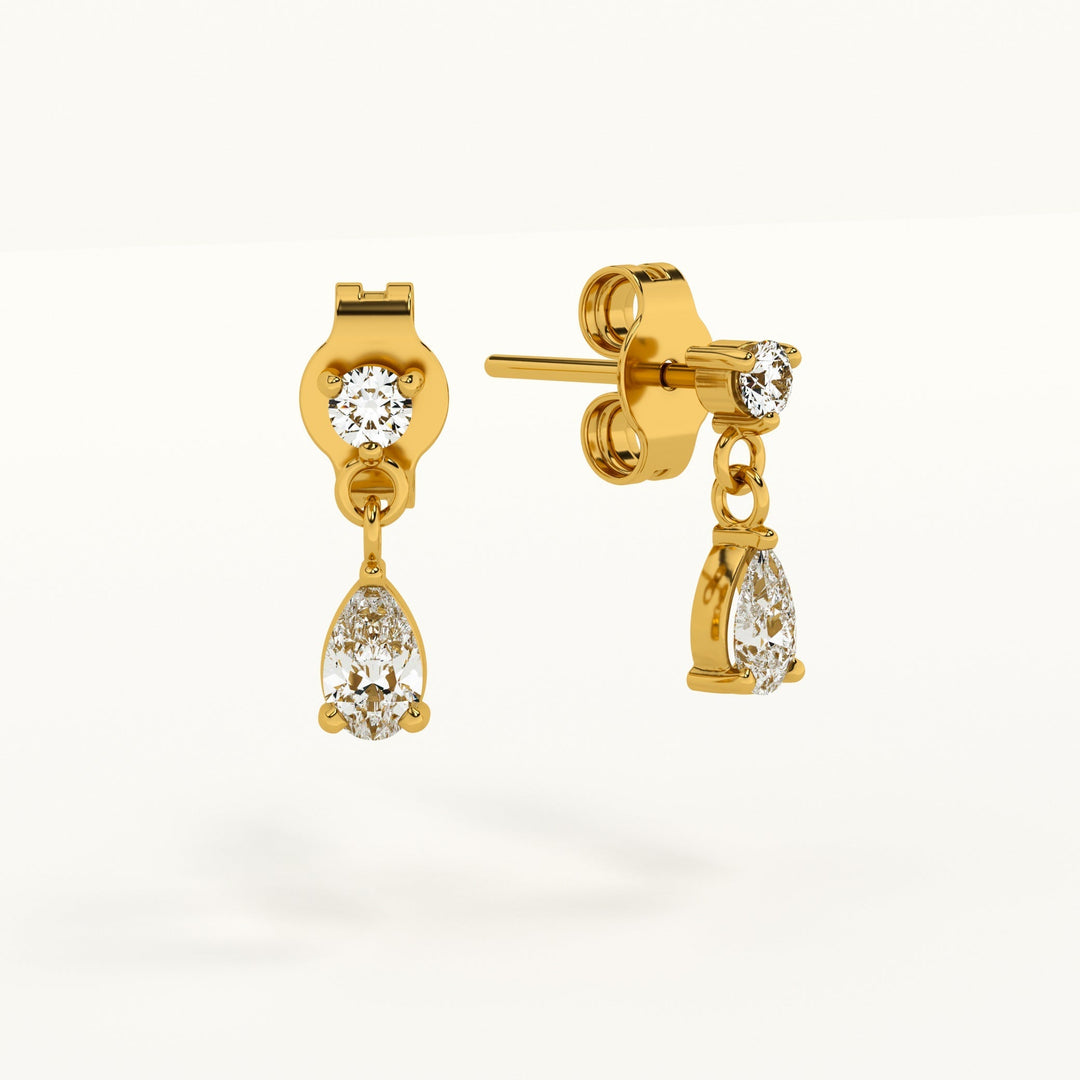 Golden Dewdrops Drop Earrings