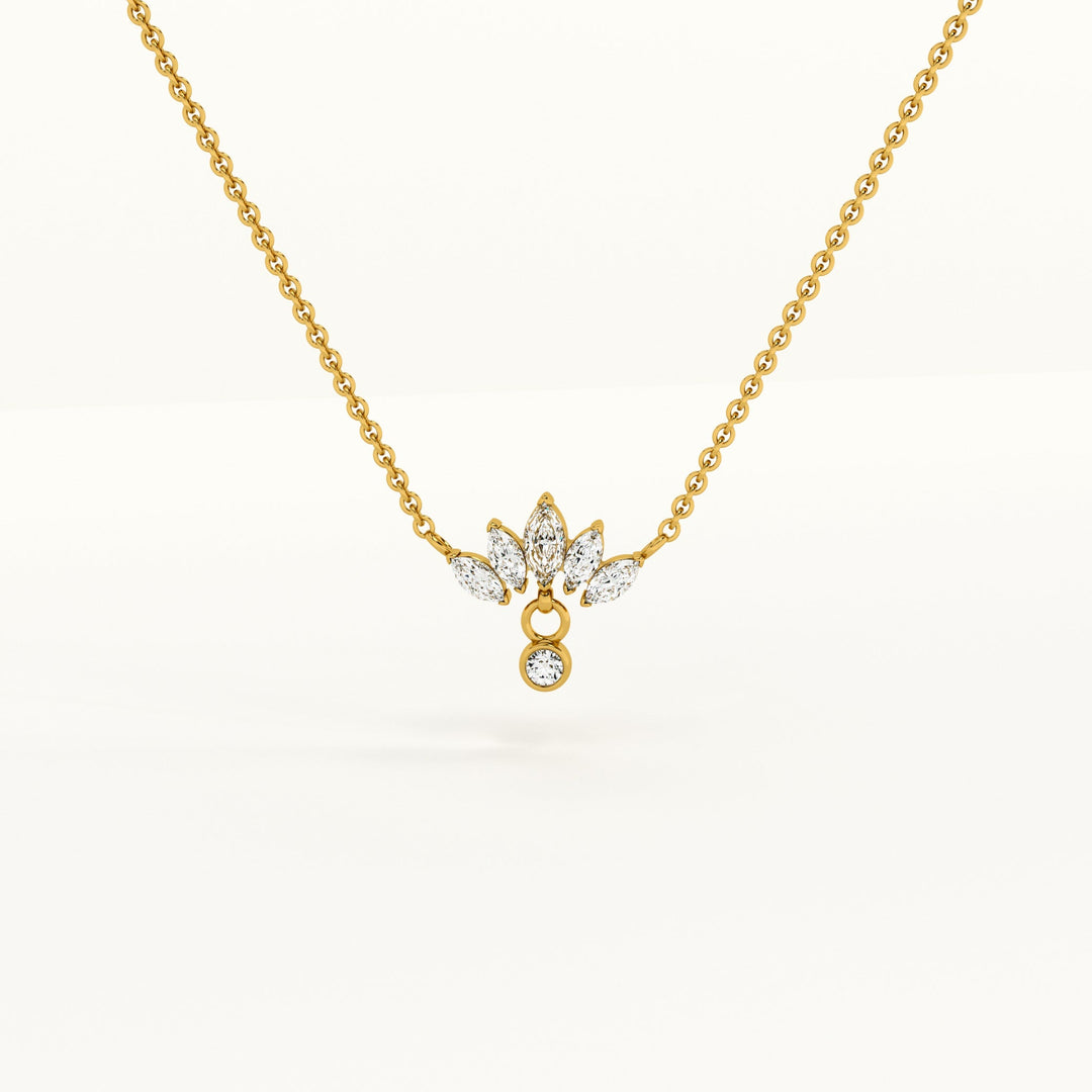 Floral Fantasy Gold Necklace