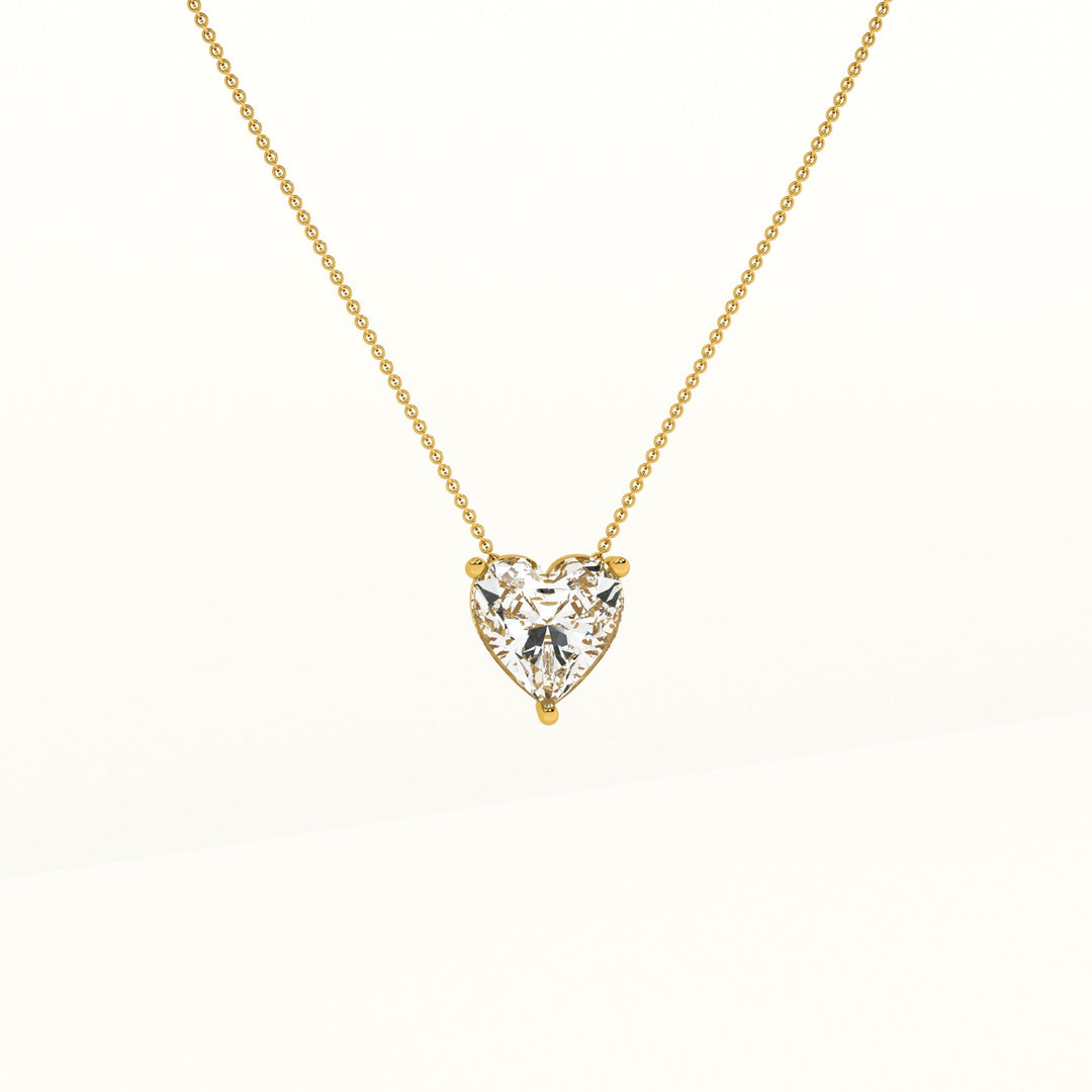 Sparkling Hearts Gold Necklace