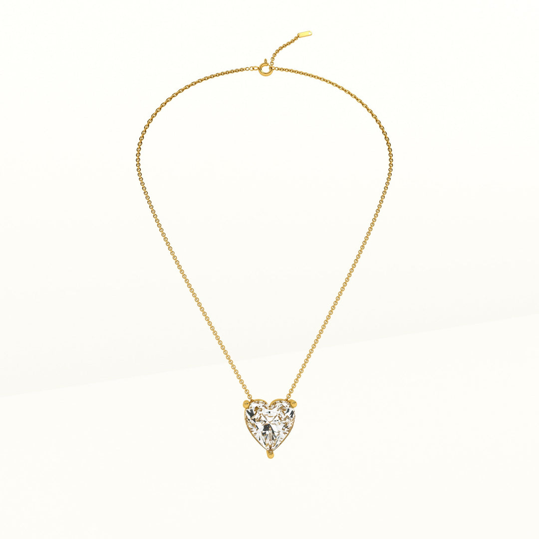 Sparkling Hearts Gold Necklace