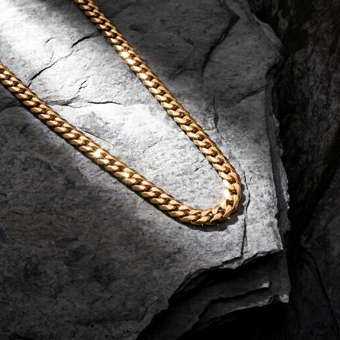 Thick Spiral Gold Chain for Men