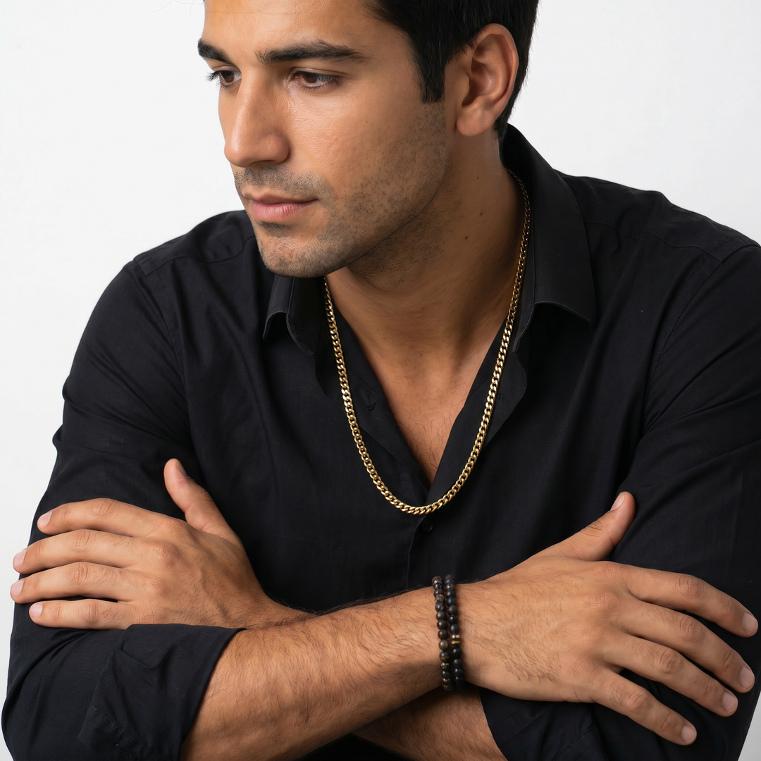 Rounded Link Statement Chain for Men