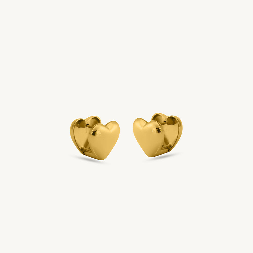 Honey Heart Studs - 5