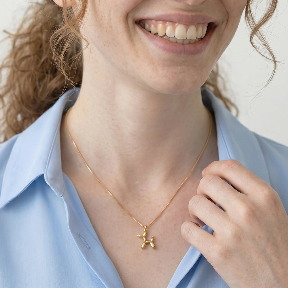 Petite Balloon Horse Pendant Necklace