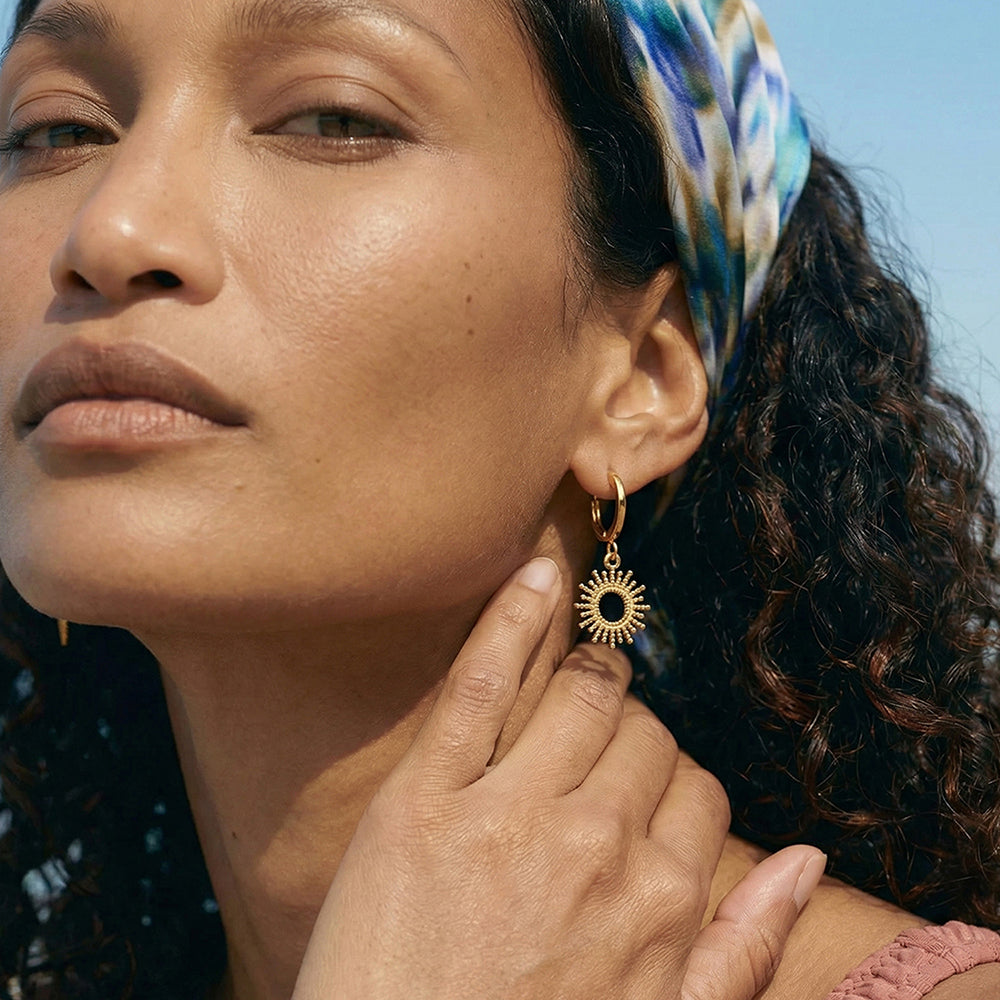 Helio Crest Drop Earrings