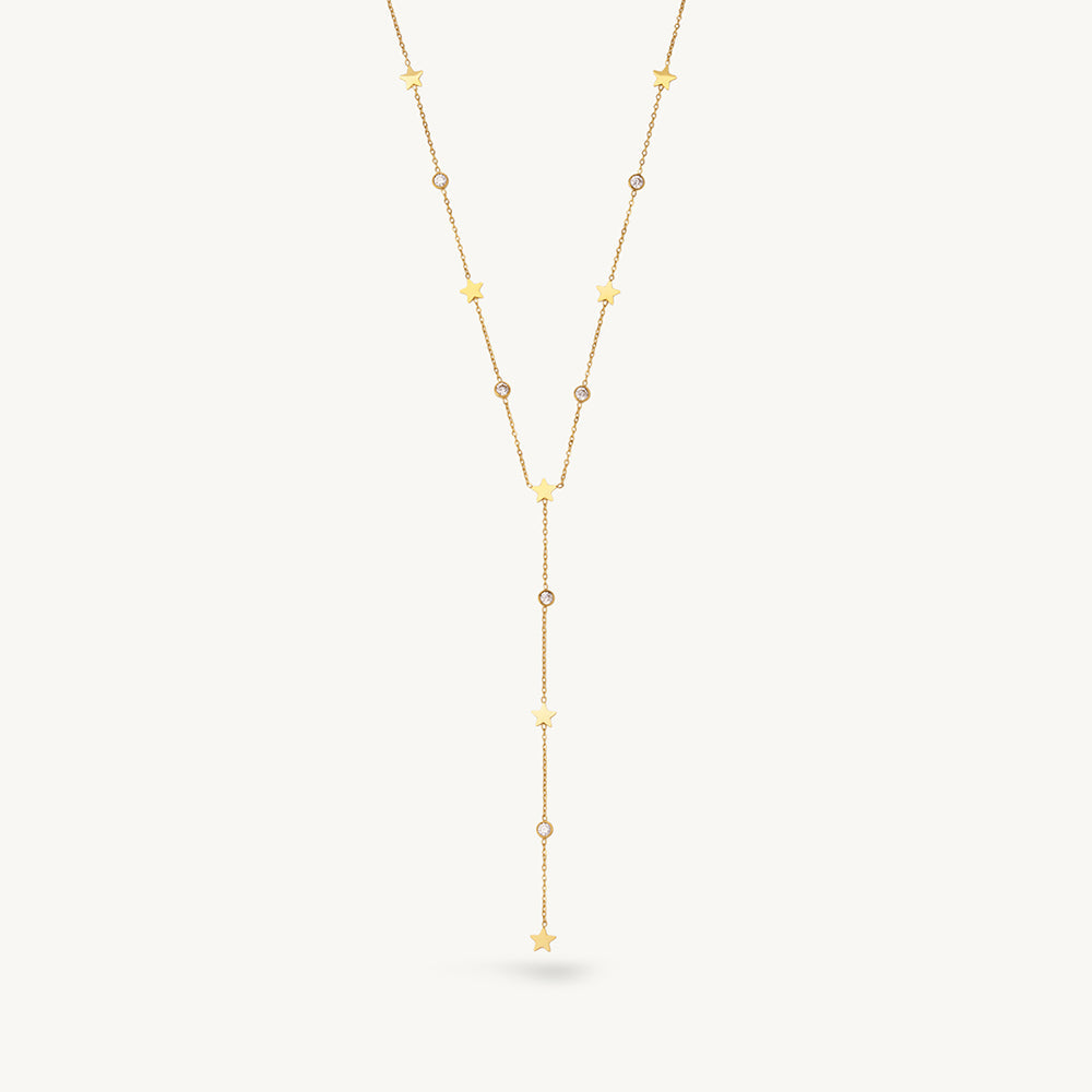 Celestial Star Lariat Necklace