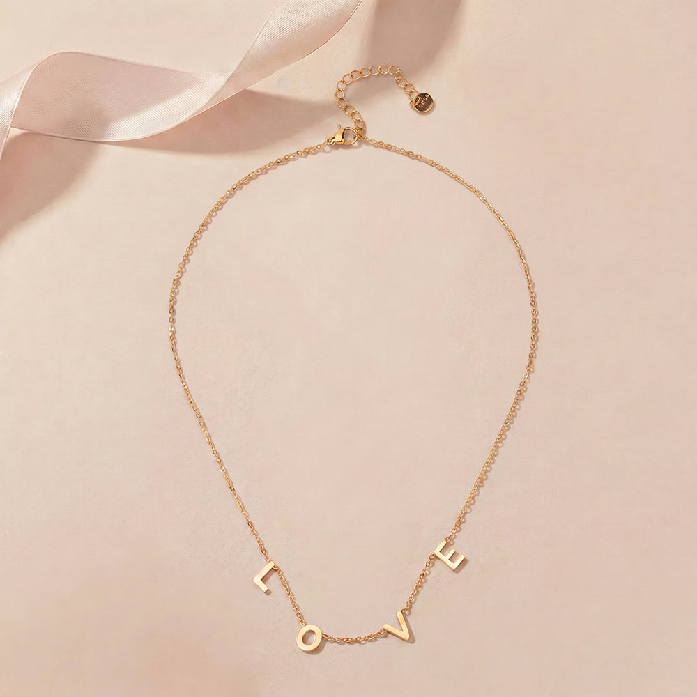 Love Link Charm Short Necklace