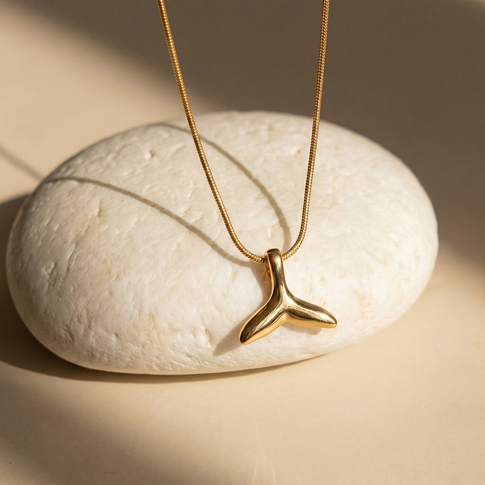 Sea Whisper Tail Pendant Necklace