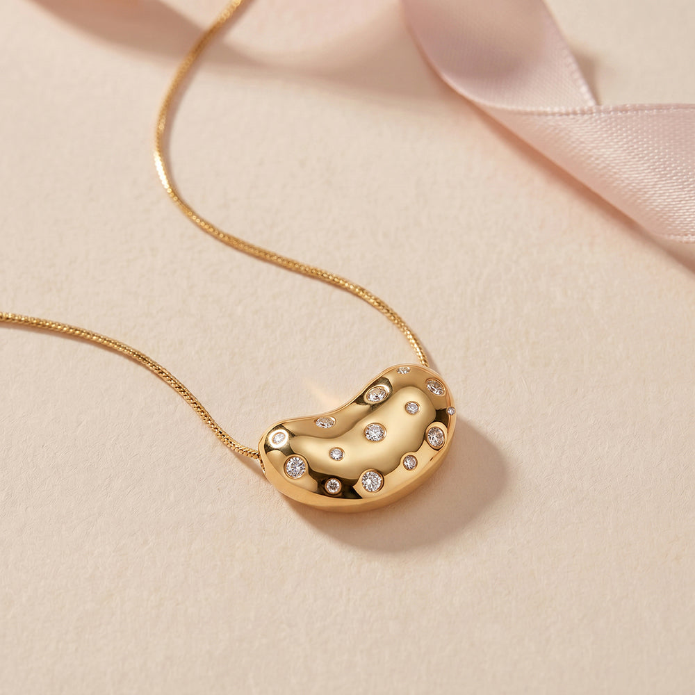 Abstract Heart Sculpt Necklace