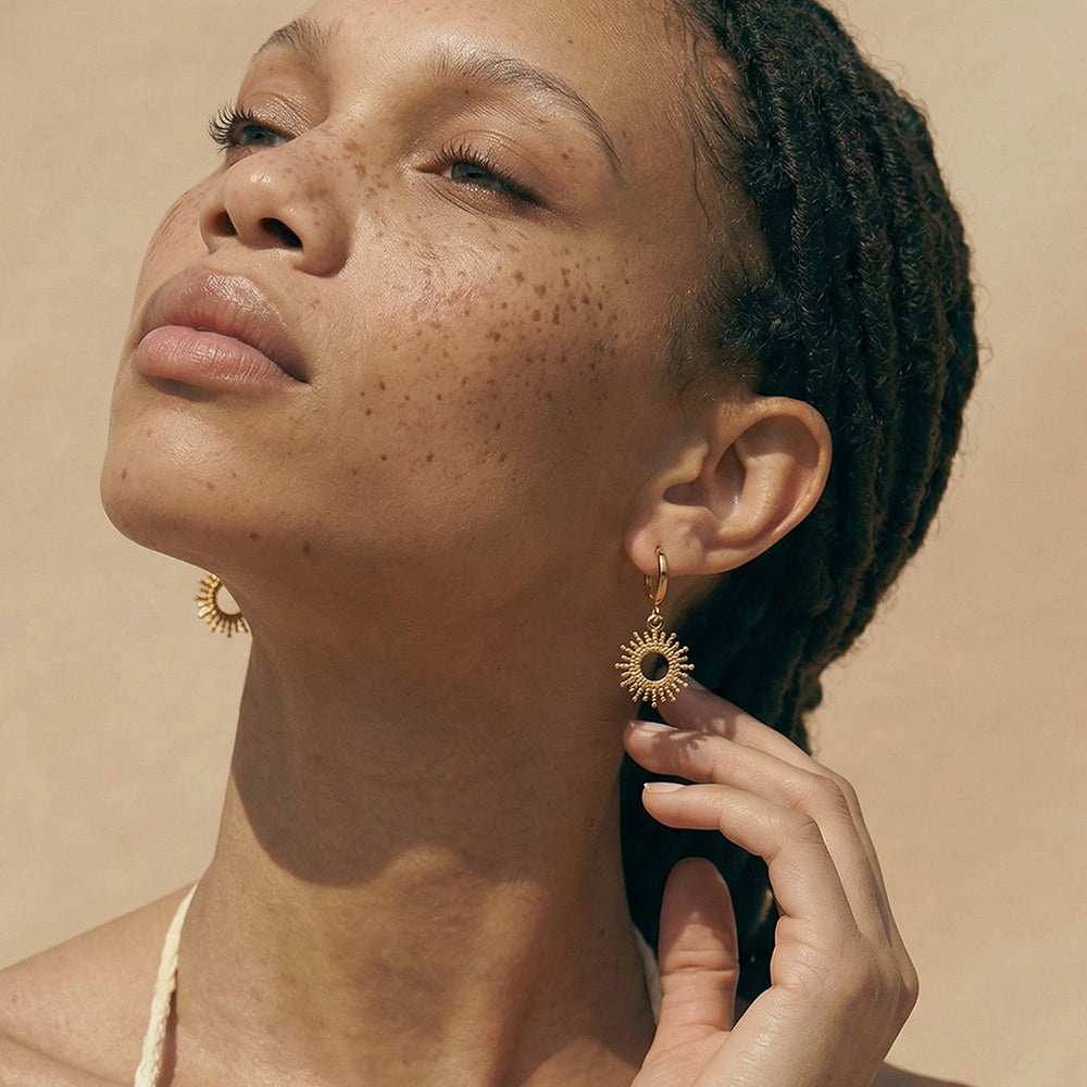 Helio Crest Drop Earrings