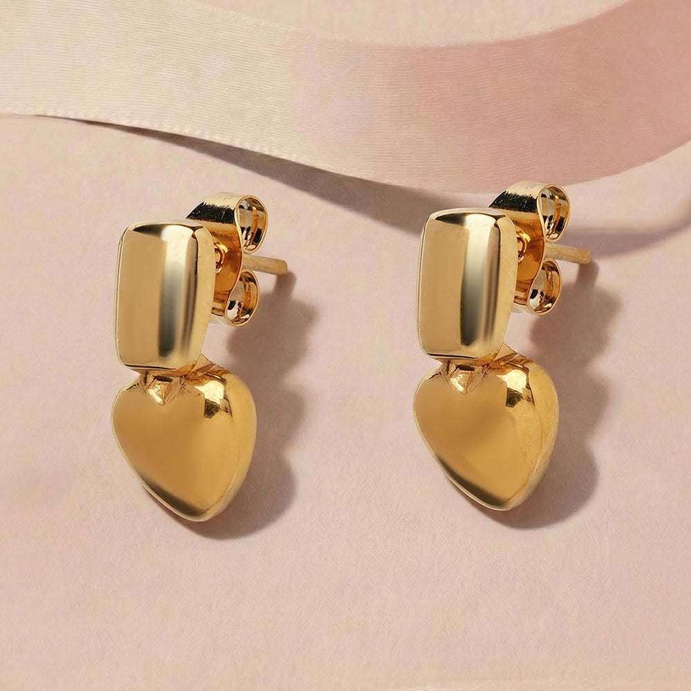 Mini Heart Drop Earrings