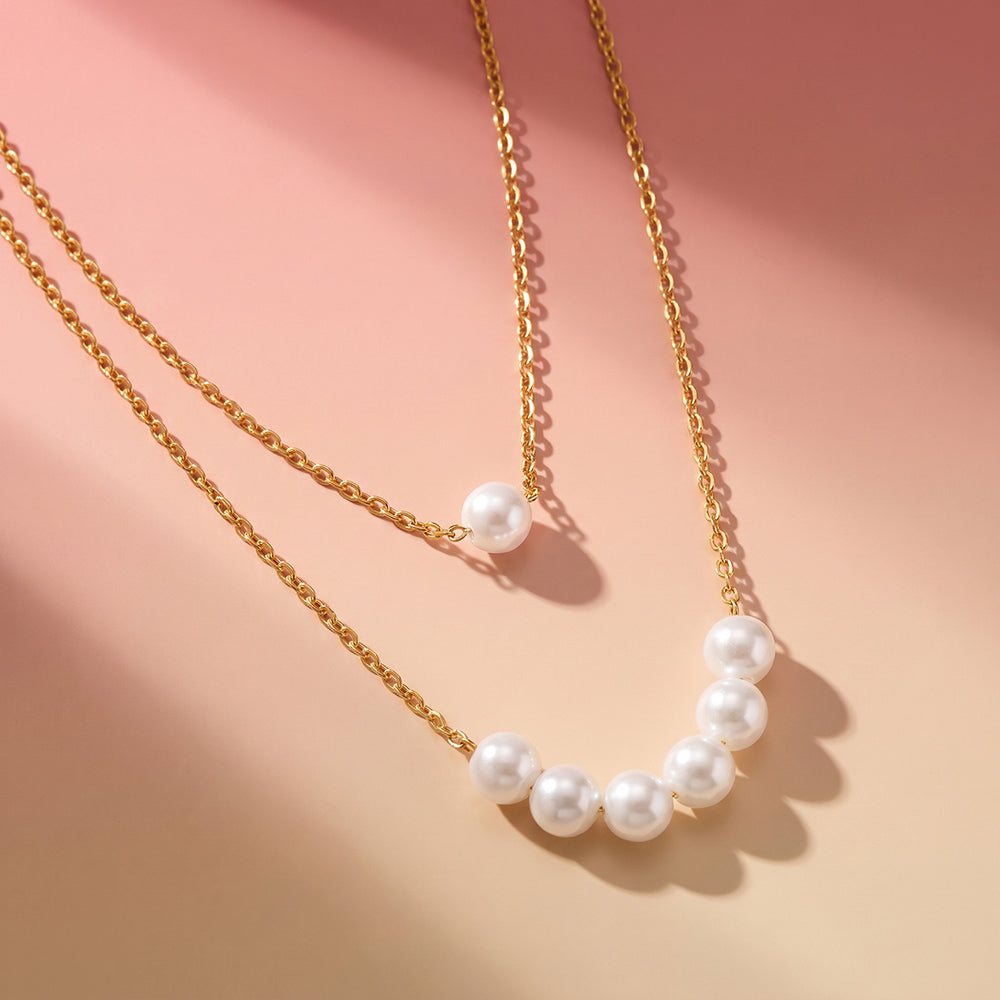 Ivory Pearl Layer Necklace