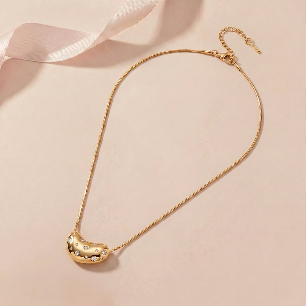 Abstract Heart Sculpt Necklace