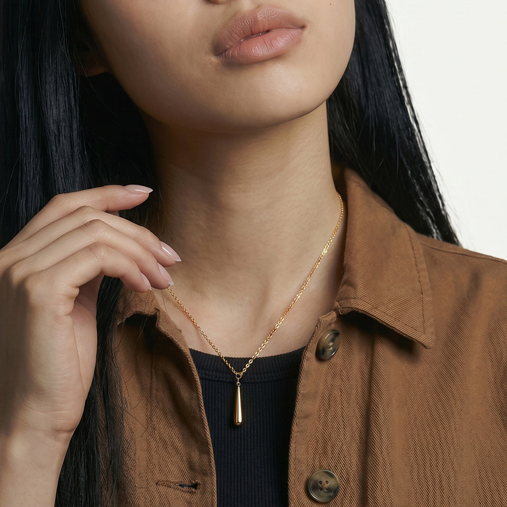 Drift drop pendant necklace