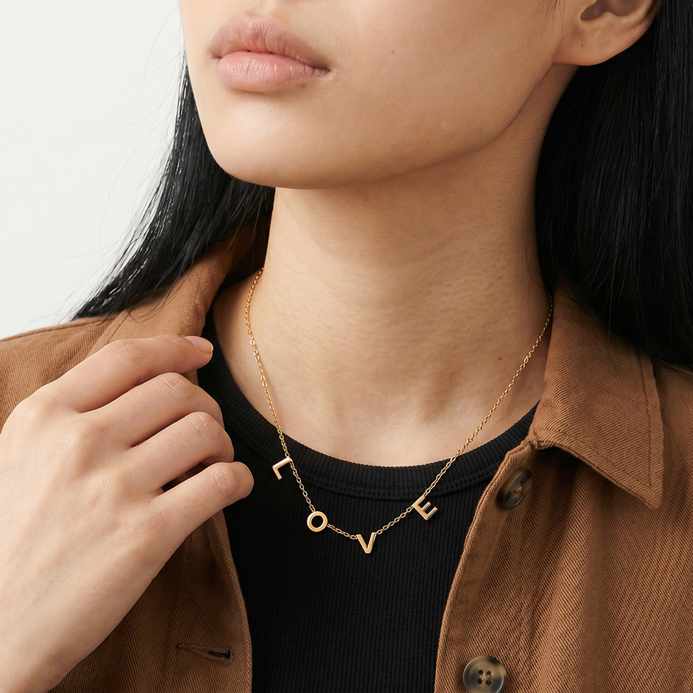 Love Link Charm Short Necklace