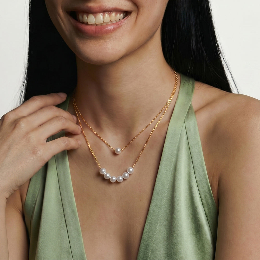 Ivory Pearl Layer Necklace