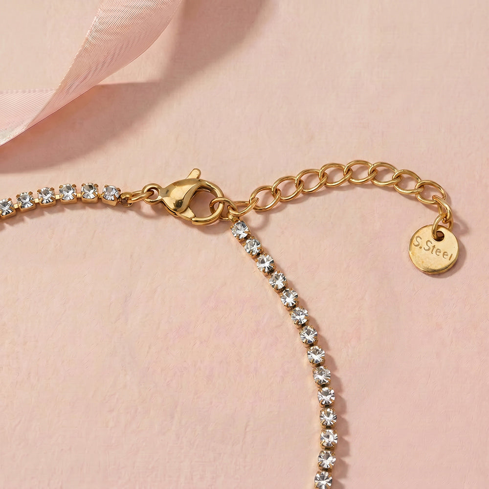 Lucky Clover Motif Chain Bracelet