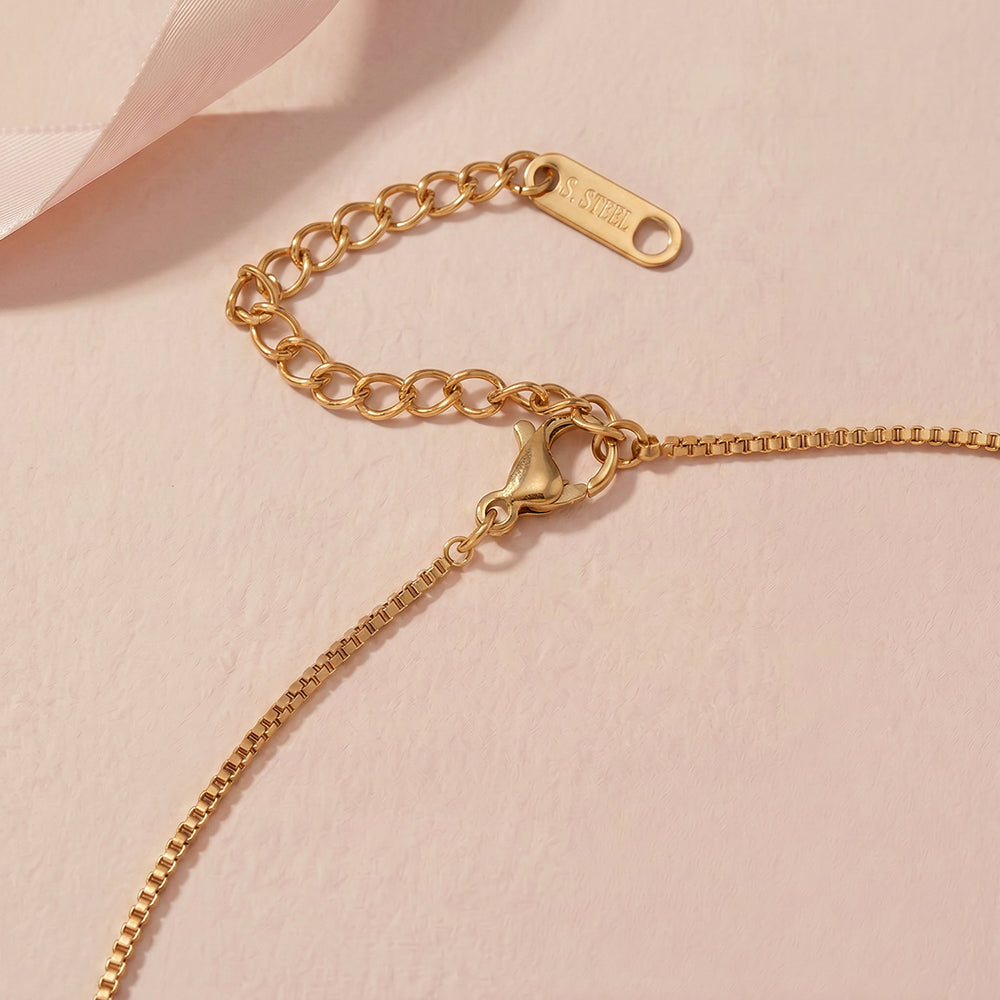 Modern Crystal Ring Necklace