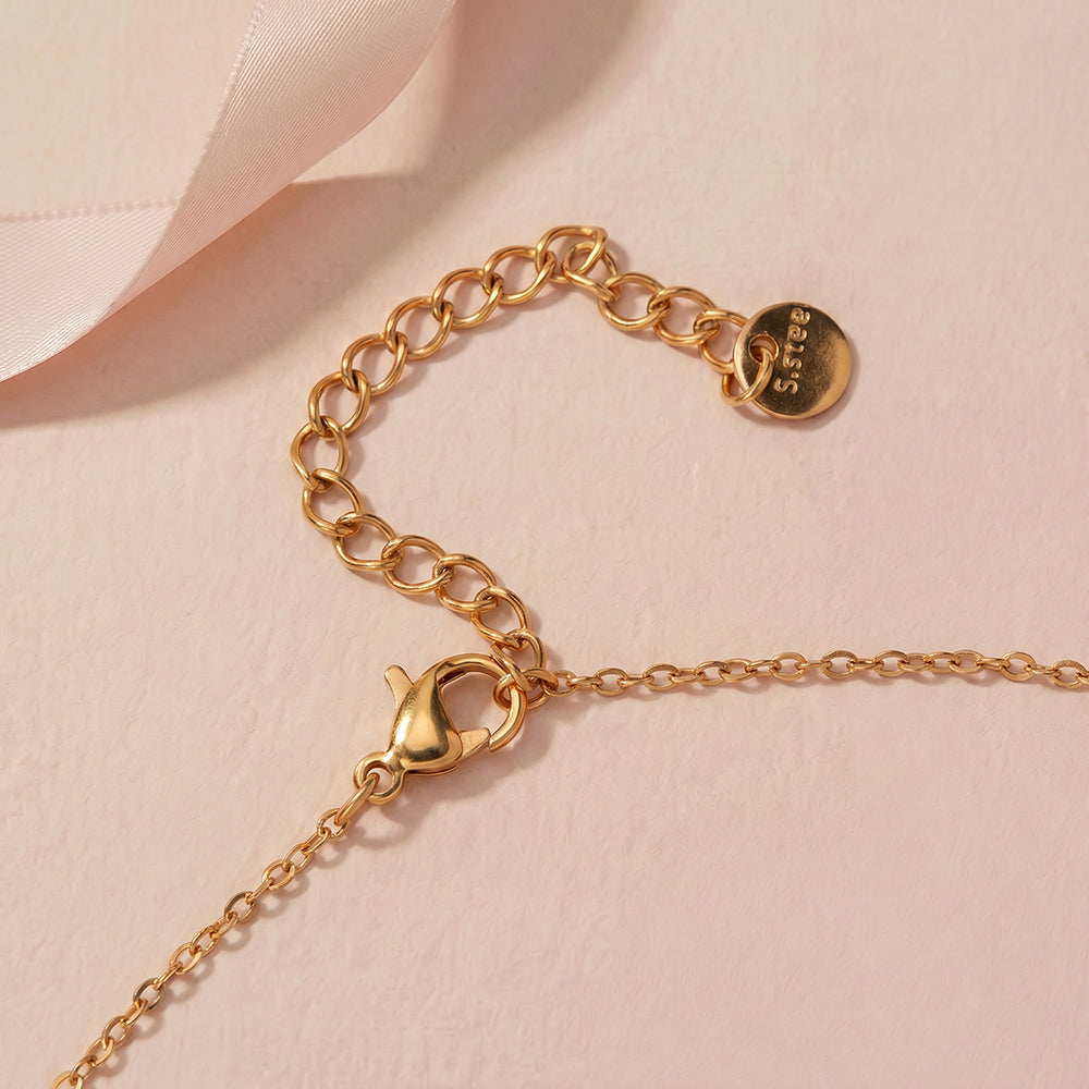 Love Link Charm Short Necklace