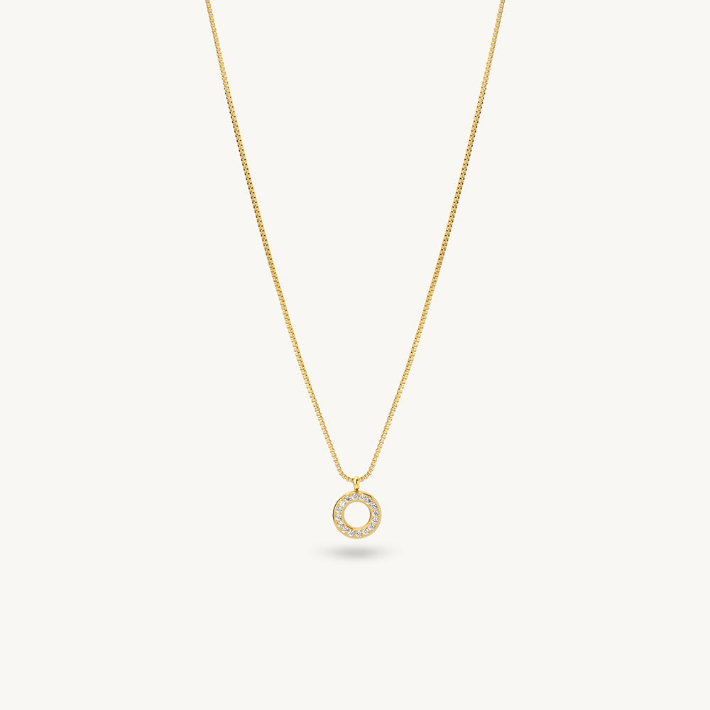 Modern Crystal Ring Necklace