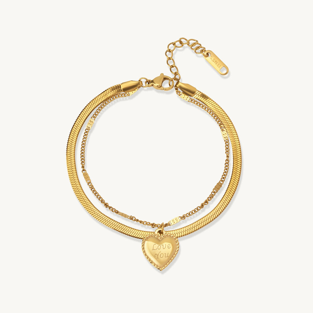 Love Layered Bracelet